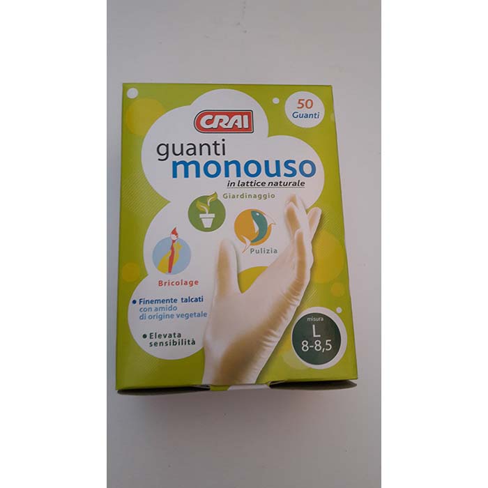 Guanti Monouso Crai Grandi x50