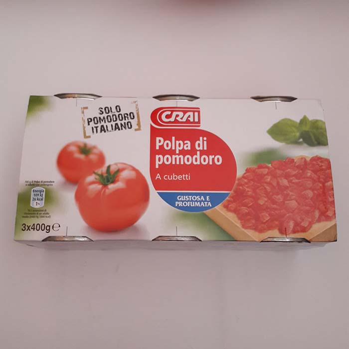 Polpa di Pomodoro a Cubetti Crai g400x3