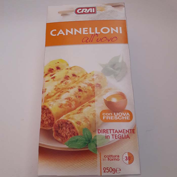 Cannelloni Uovo Crai g250