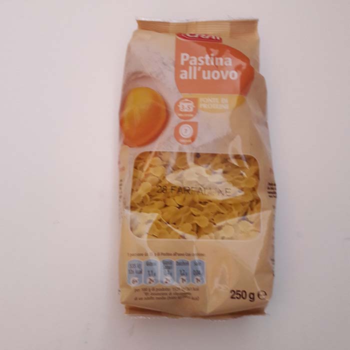 Pasta Uovo Crai Farfalline g250
