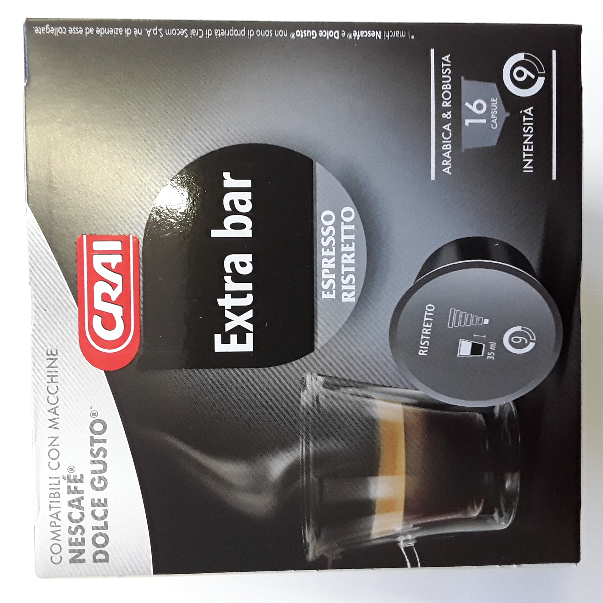 Caps Crai comp. Dolce Gusto Extra Bar x16