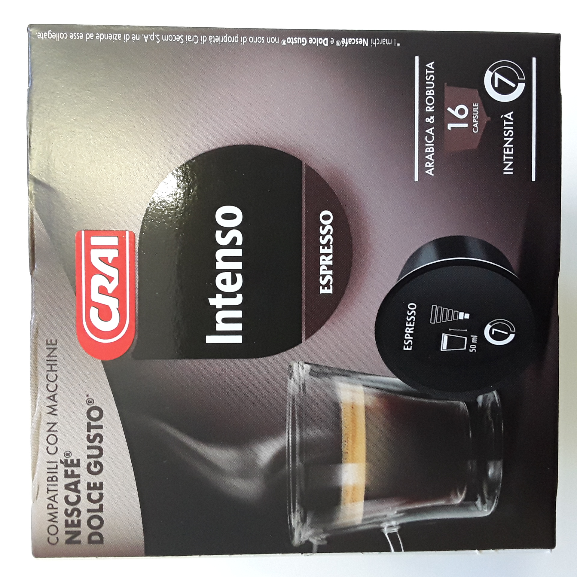 Caps Crai comp. Dolce Gusto Intenso x16