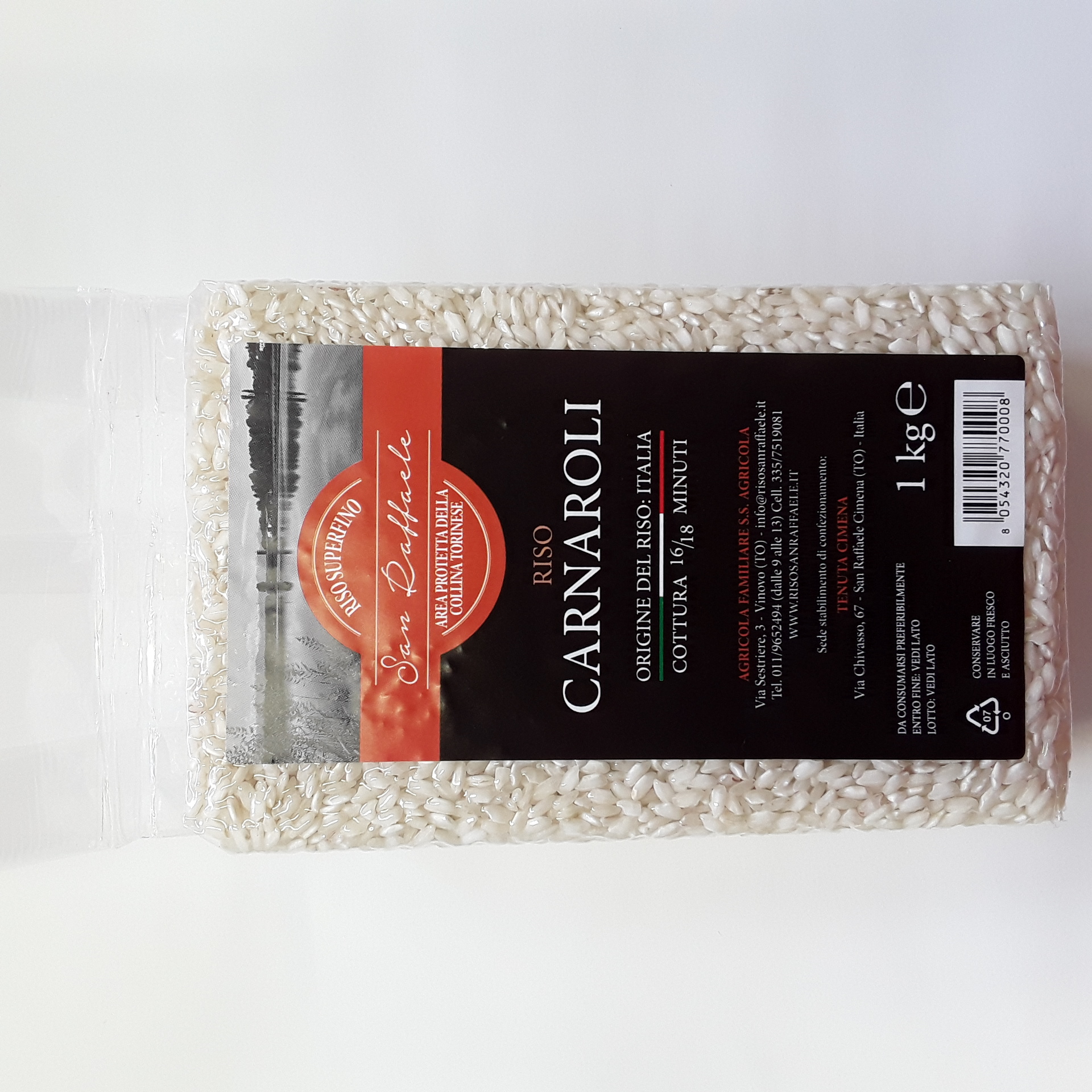 Riso Carnaroli San Raffaele 1Kg