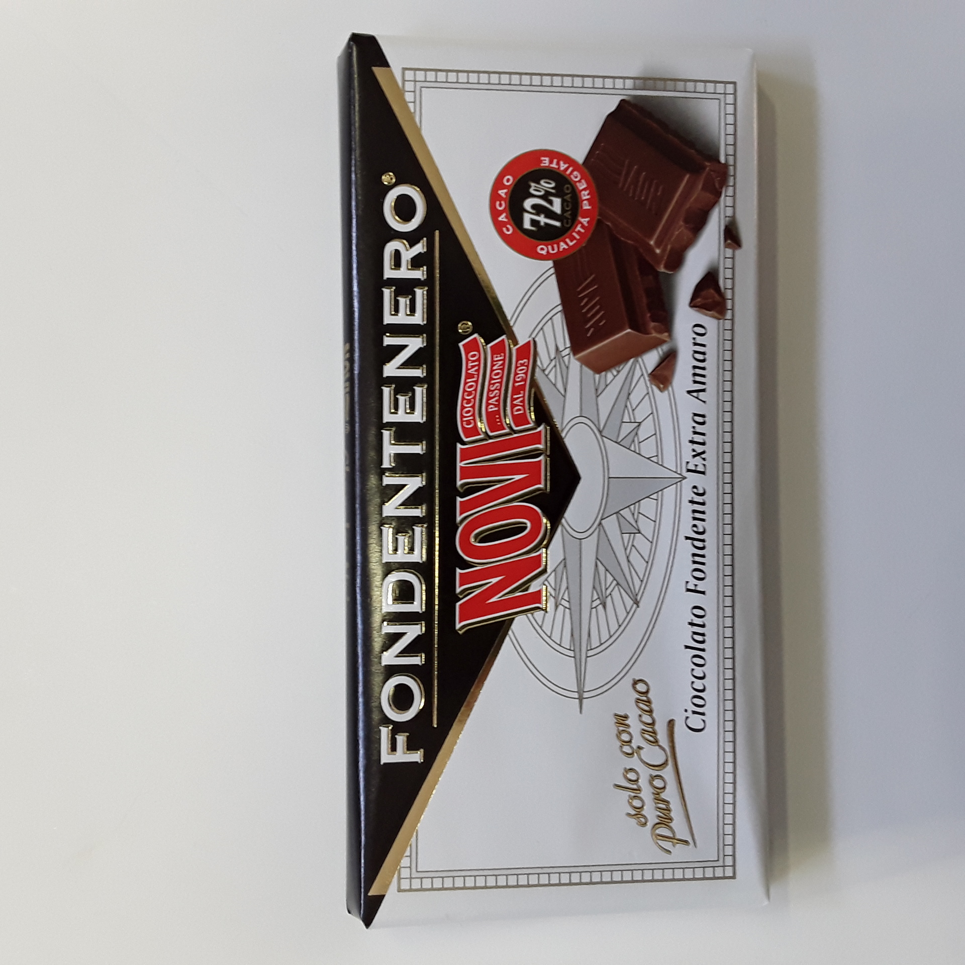 Cioccolato Novi Fondente Nero 72% g100