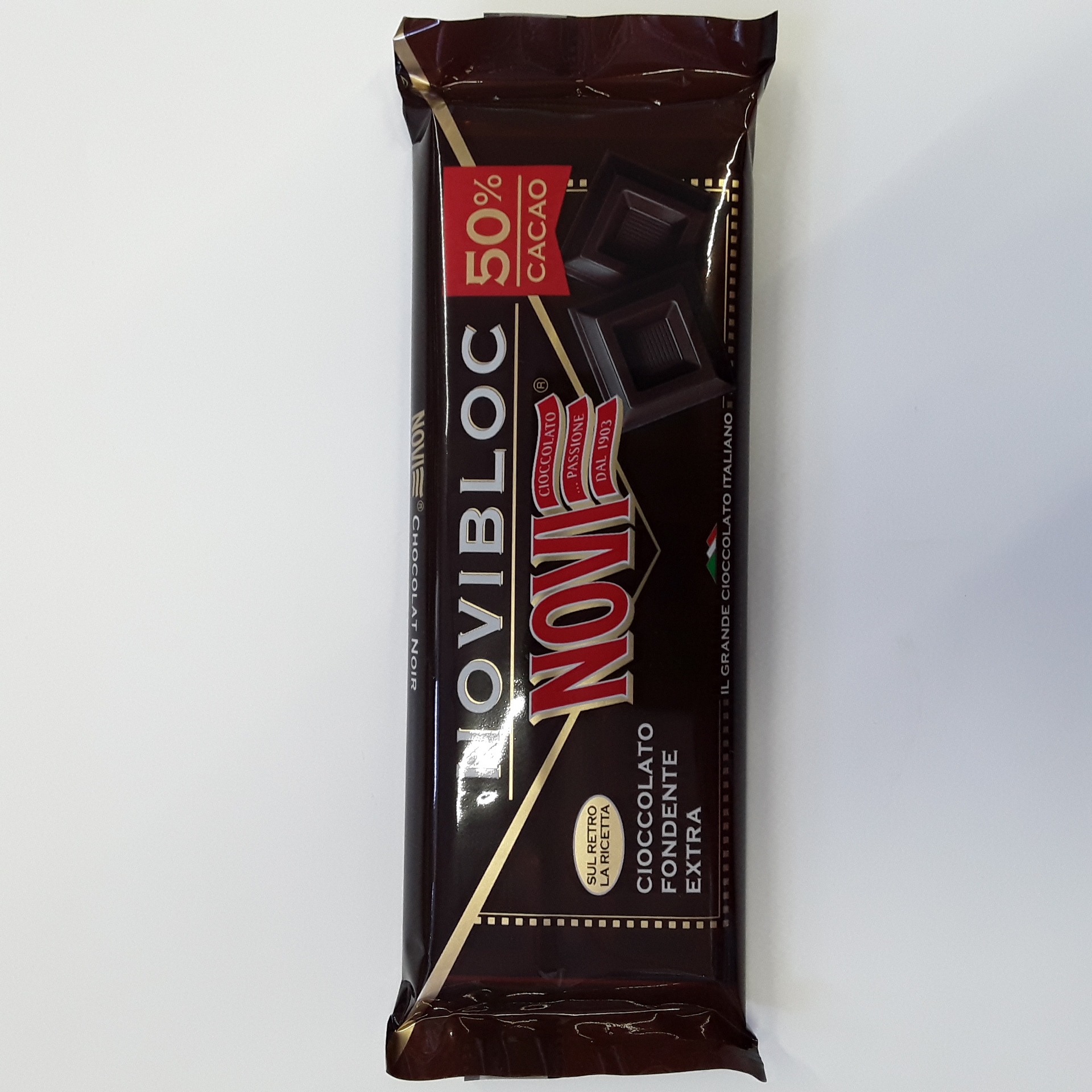 Cioccolato Novi Fondente a Blocchi g150