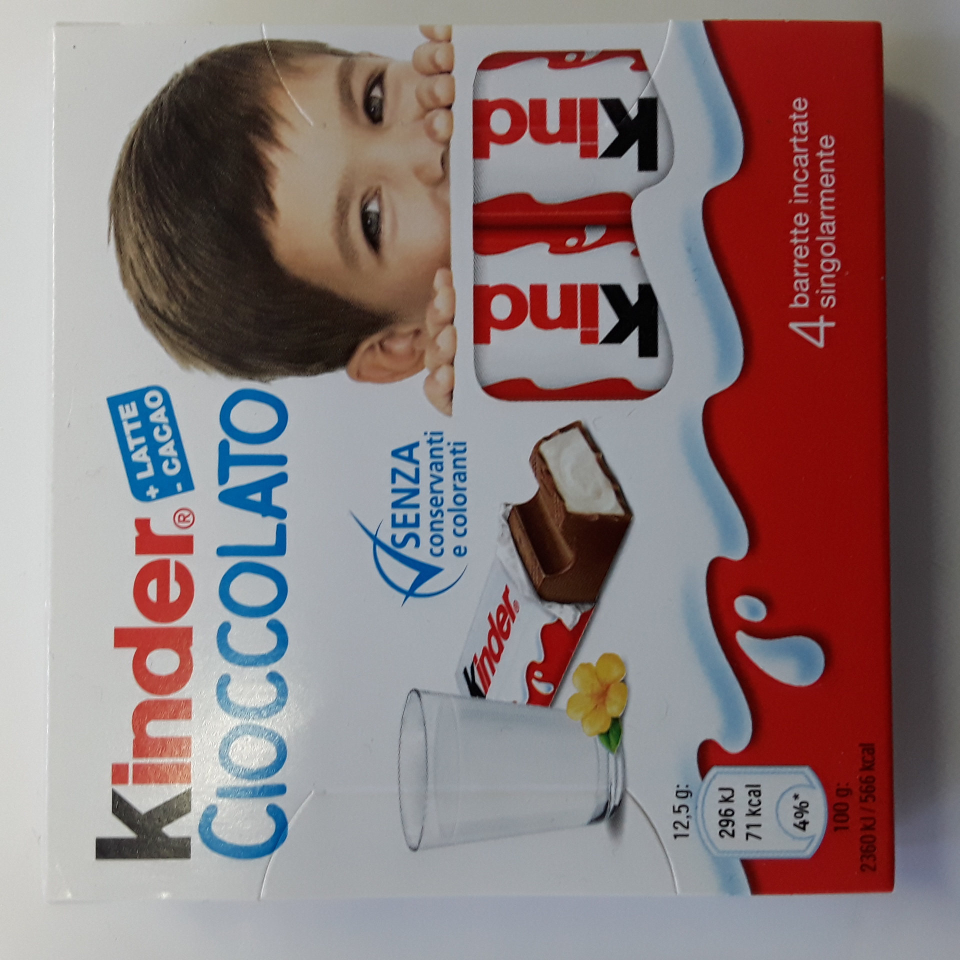 Kinder Cioccolato Astuccio x4 g50