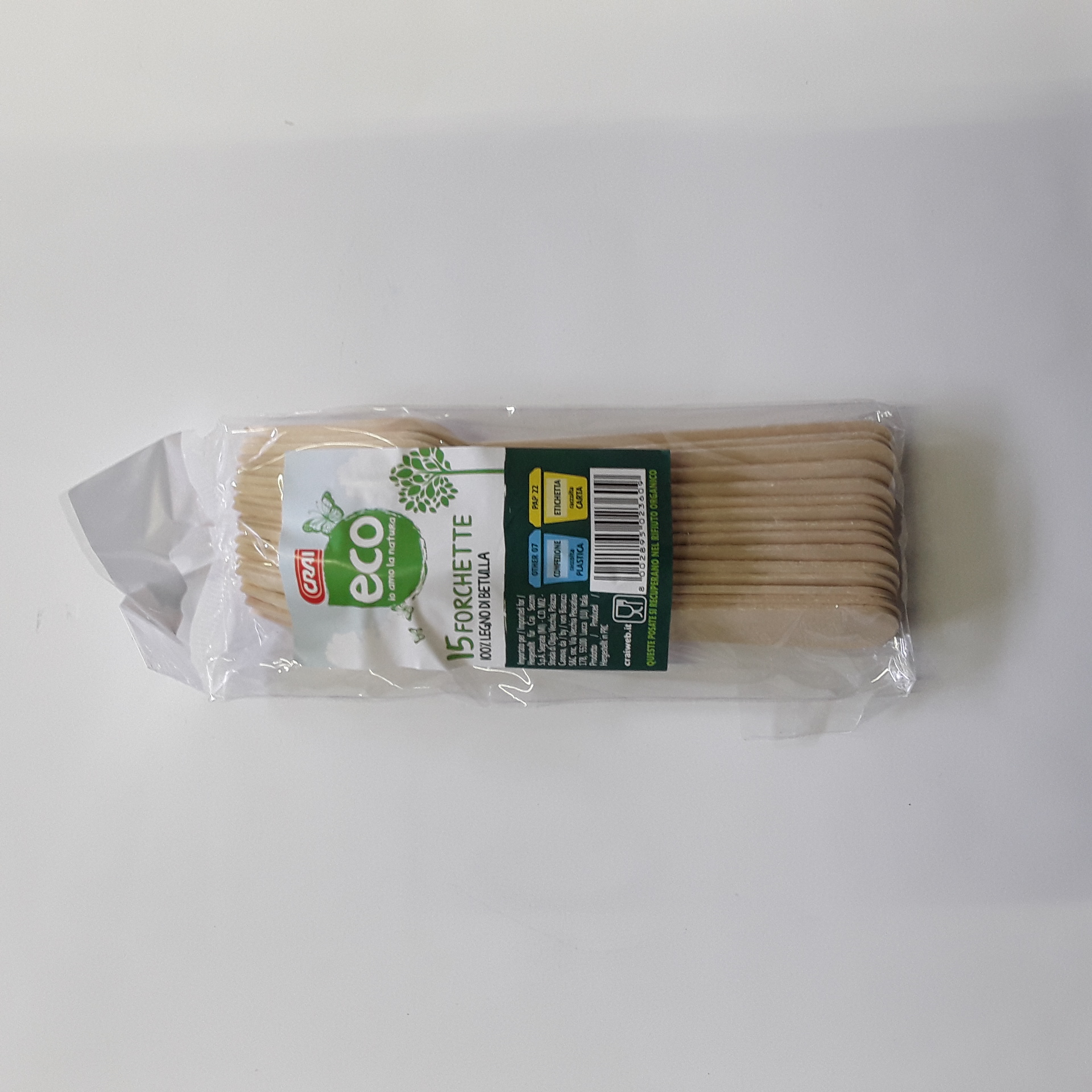 Forchette Legno Crai Eco x15
