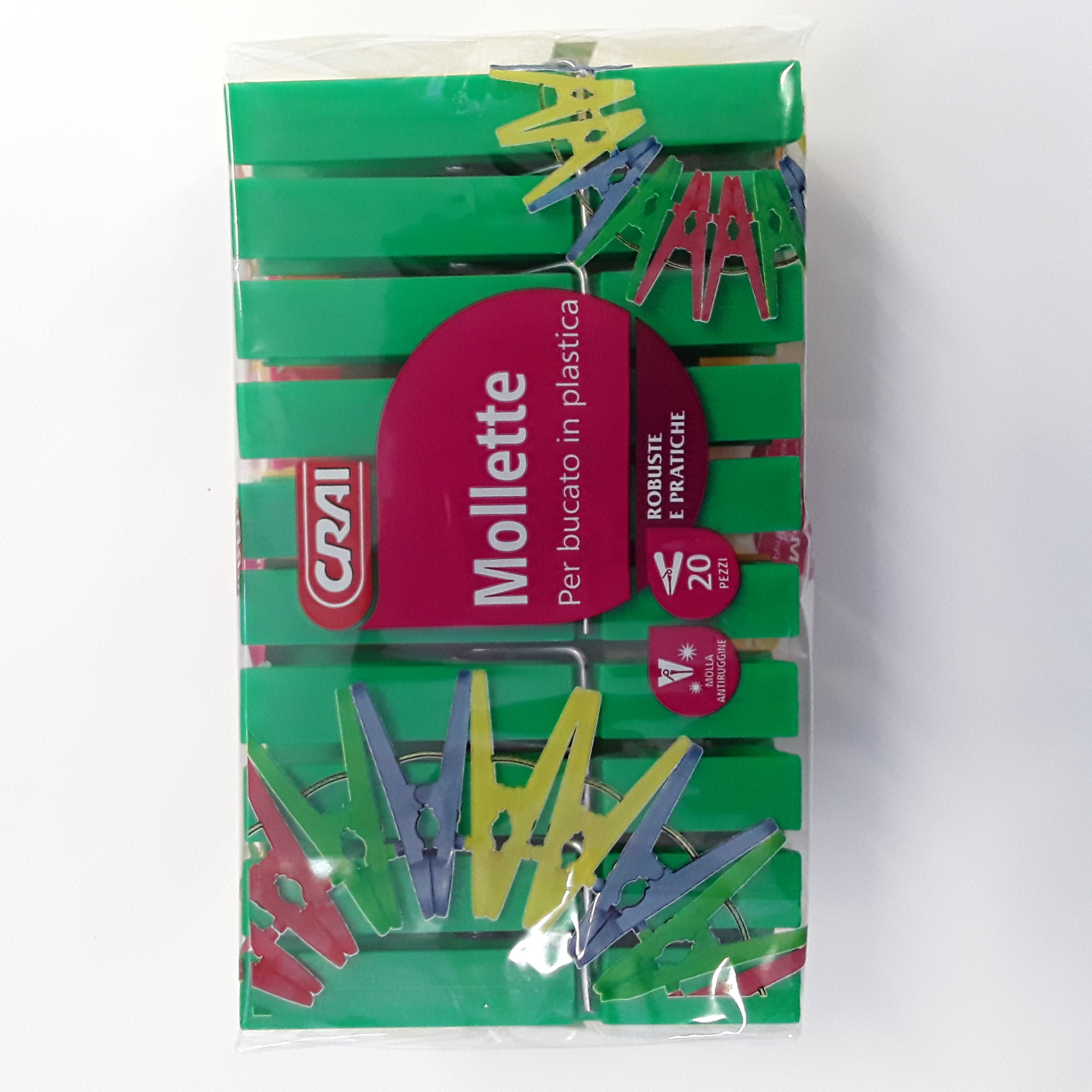 Mollette Bucato Crai in Plastica x20