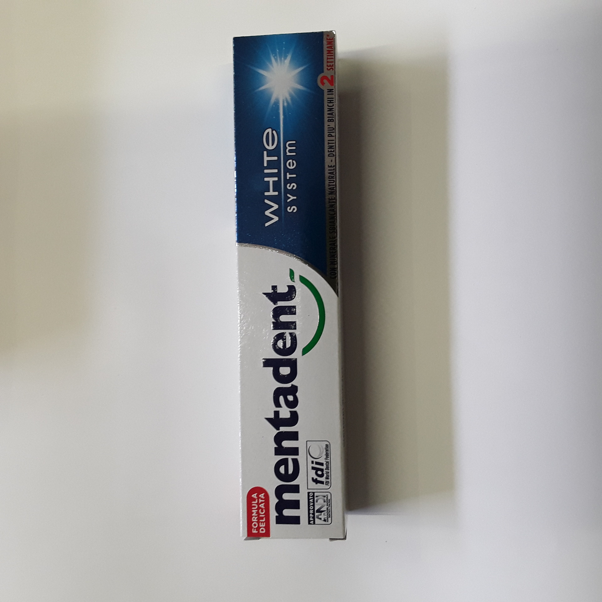 Dentifricio Mentadent White System ml75