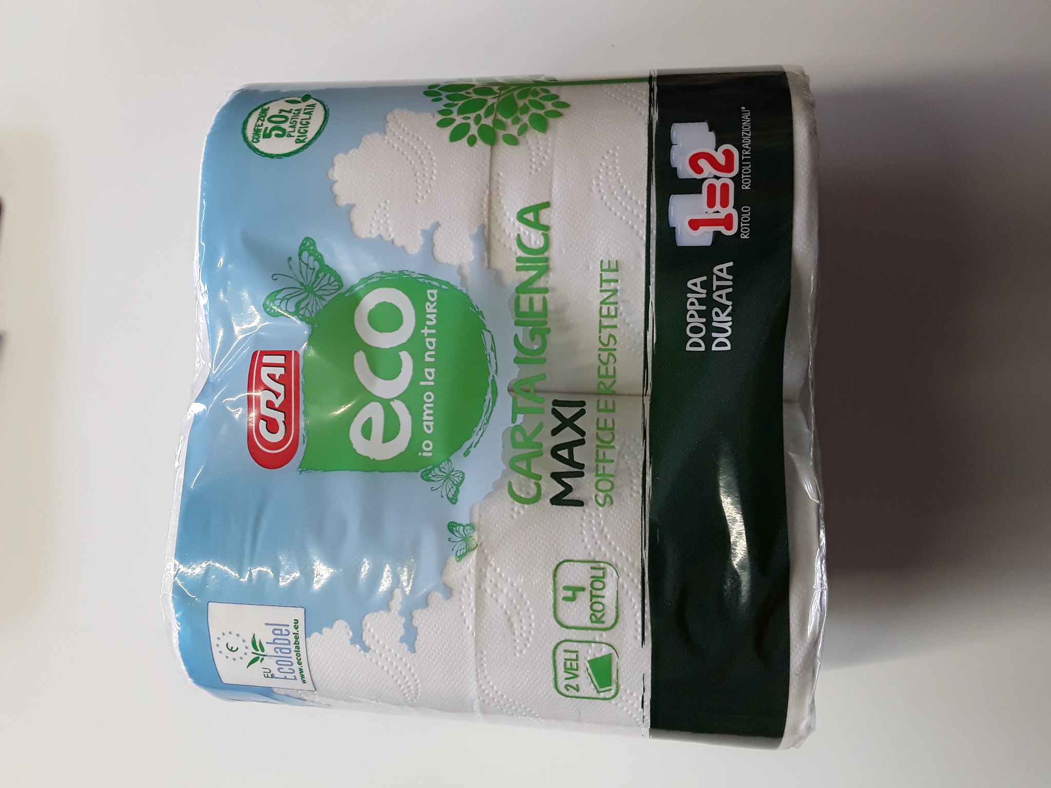 Carta Igienica Crai Ecolabel x4