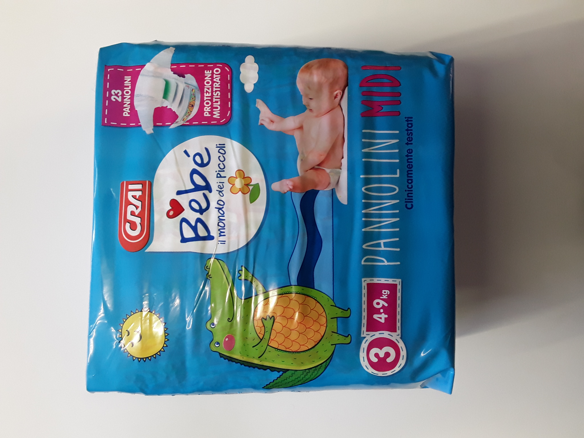 Pannolini Crai Midi 4-9Kg x23