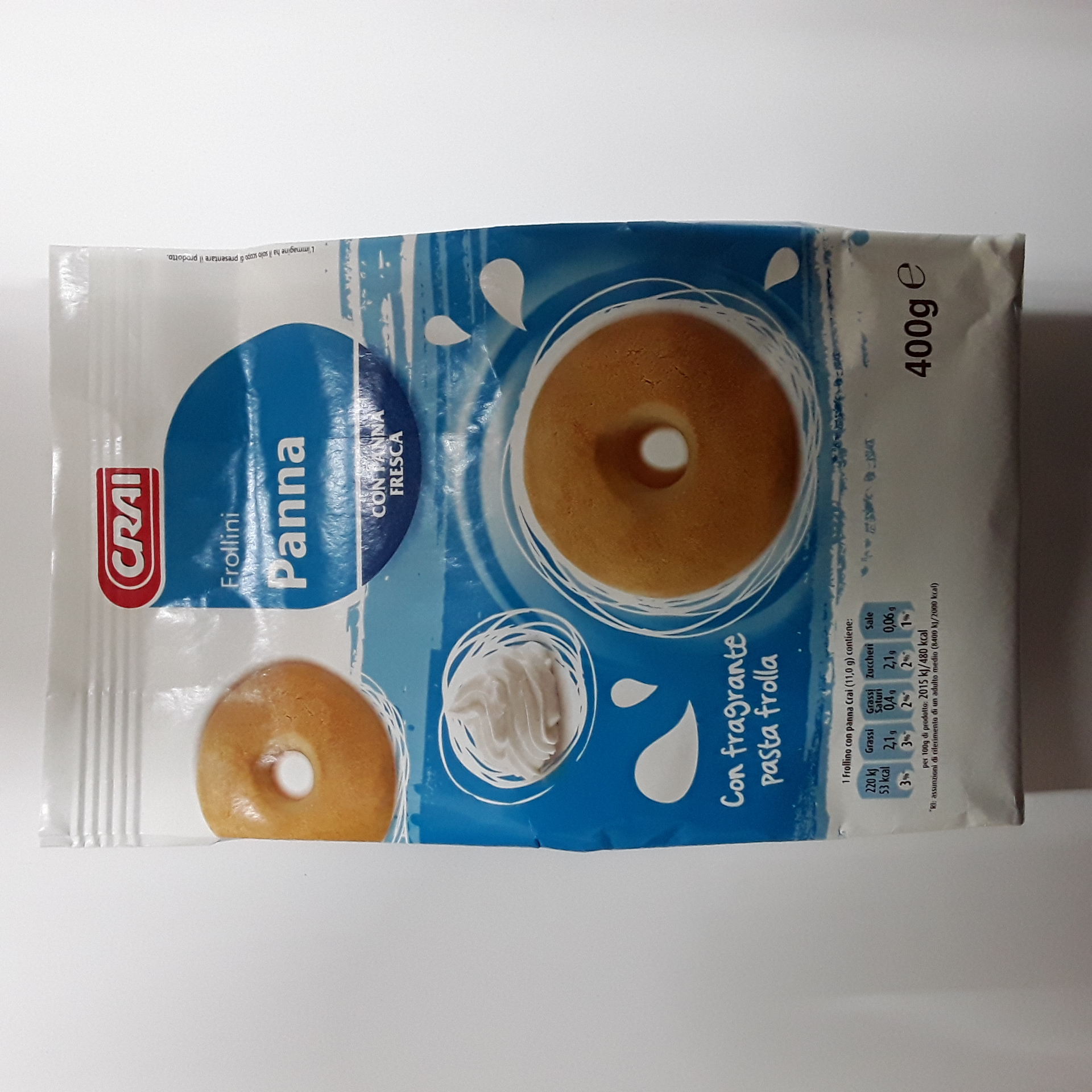Biscotti Frollini Crai con Panna g350