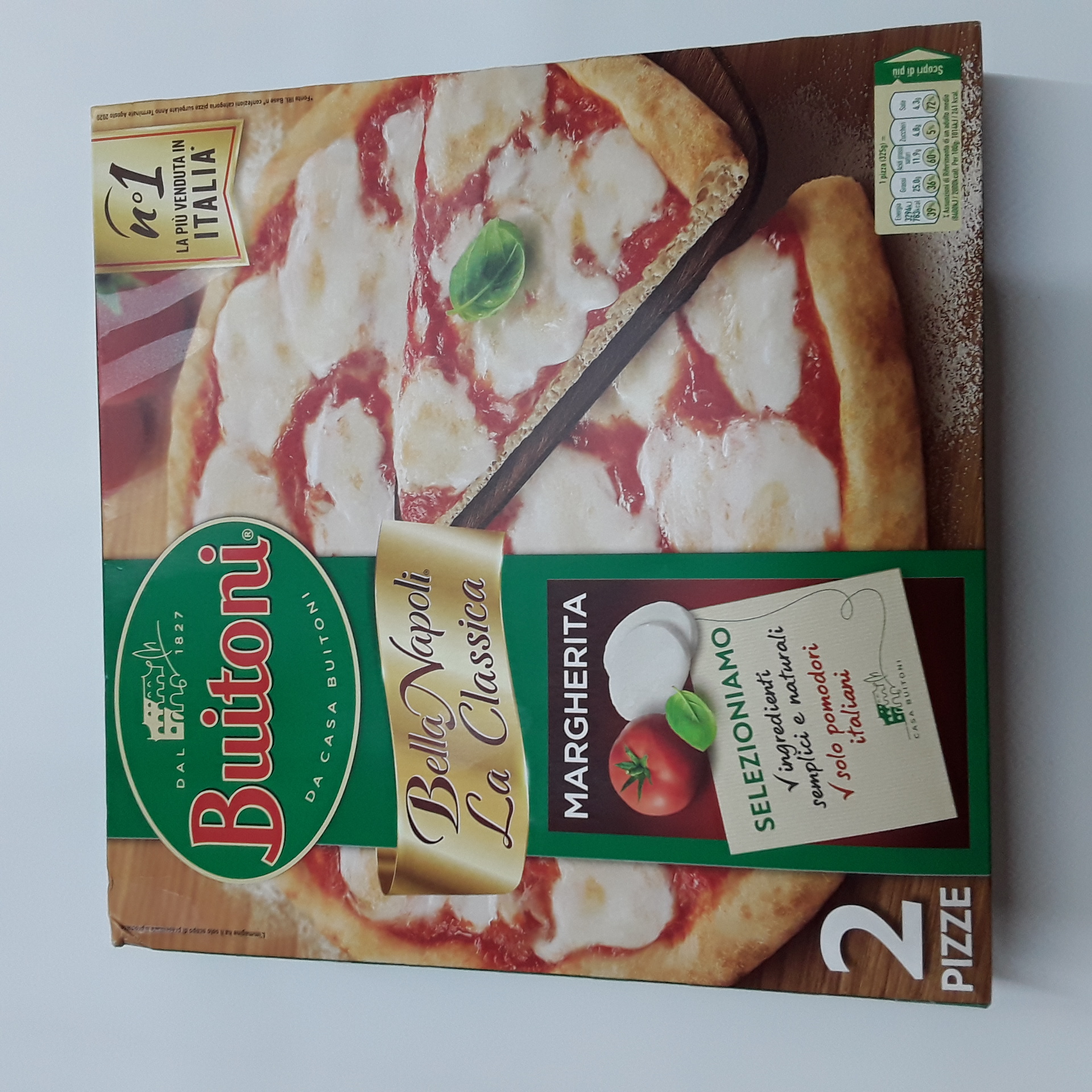 Pizza Buitoni Bella Napoli Margherita 2pz g650