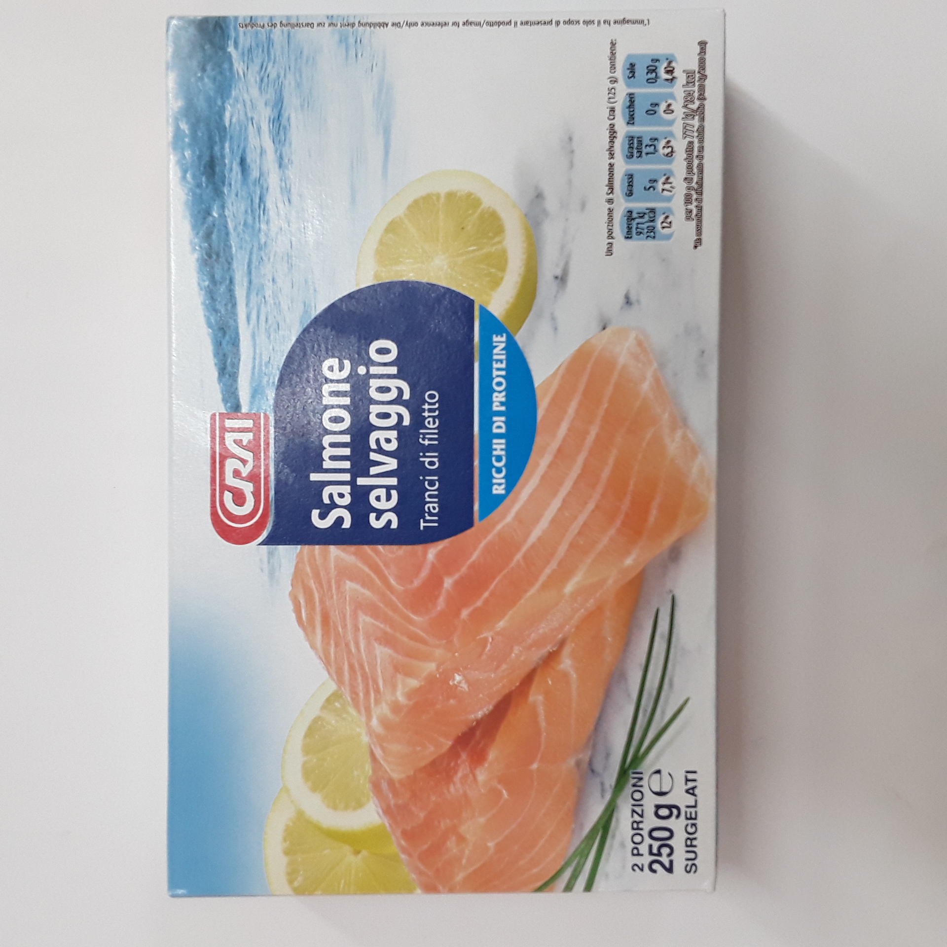 Tranci di Salmone Selvaggio Crai g250