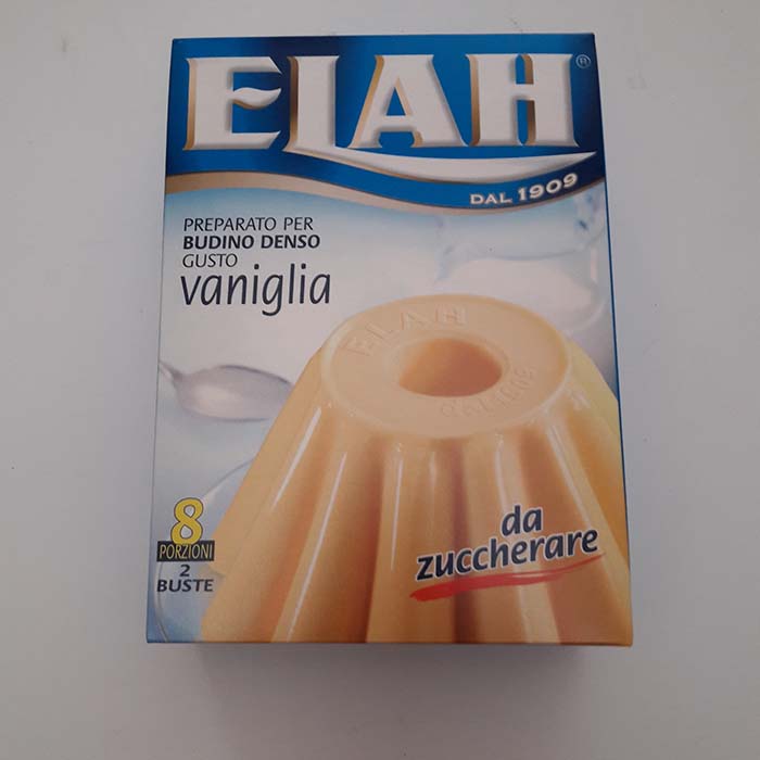 Budino Elah Vaniglia Senza Zucchero g88x2