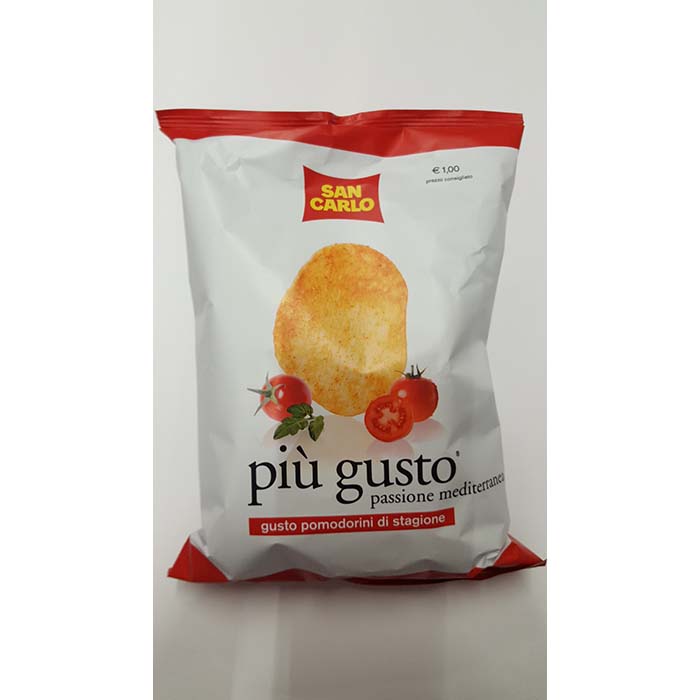Patatine Più Gusto Pomodorini di Stagione San Carlo g70