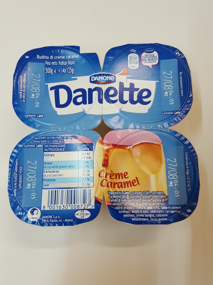 Danette Crem Caramel g125x4