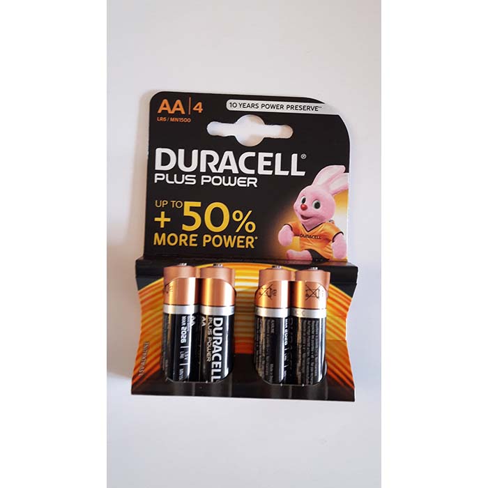 Pile Duracel Plus Power Stilo x4