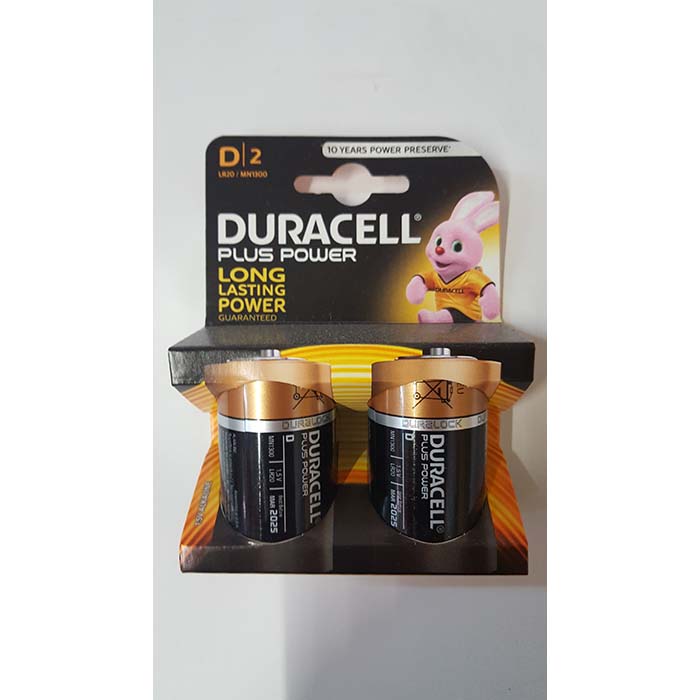 Pile Duracel Plus Torcia x2