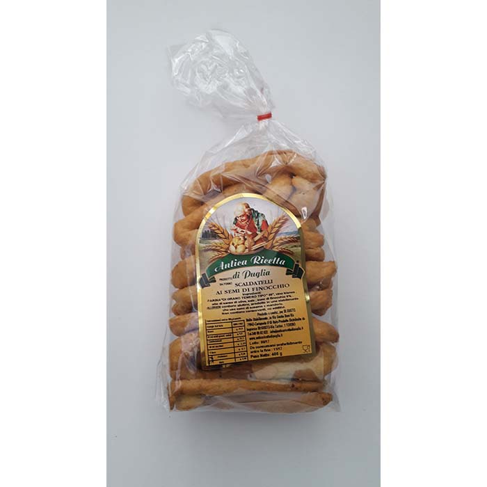 Taralli Artigianali Pugliesi ai Semi di Finocchio g400