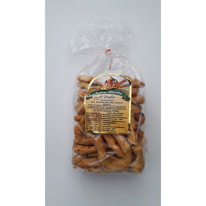 Taralli Artigianali Pugliesi al Peperoncino g400