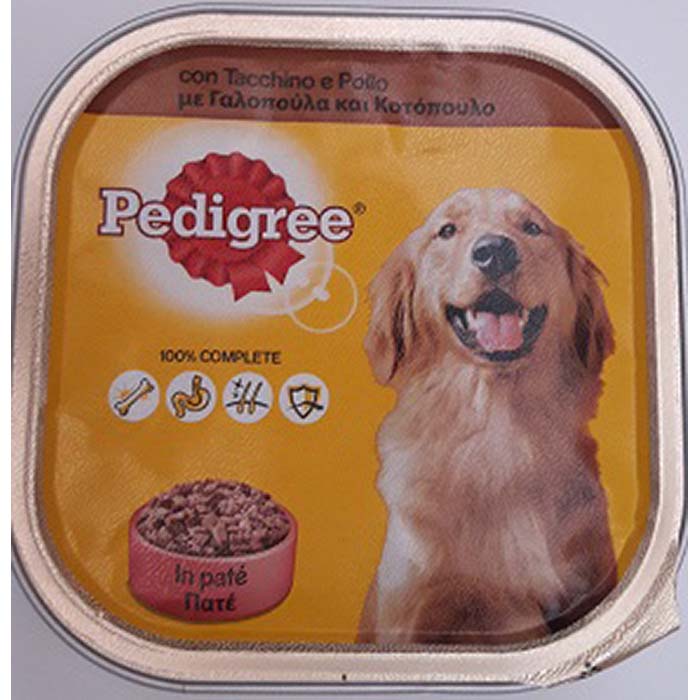 Pedigree Pollo/Tacchino Vaschetta g300