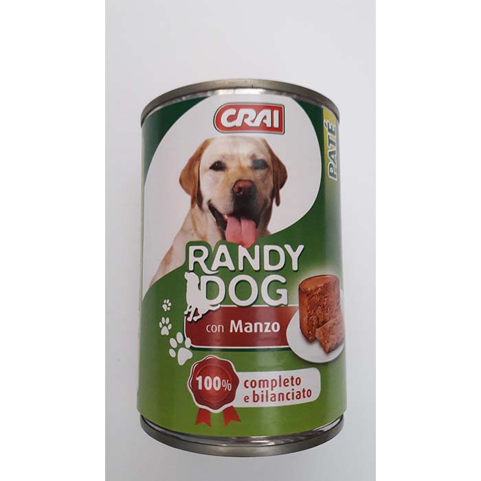 Randy Dog Patè Manzo Lattina g400