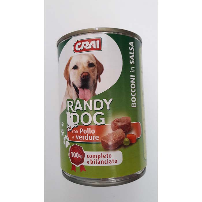Randy Dog Bocconi Pollo/Verdure Lattina g405