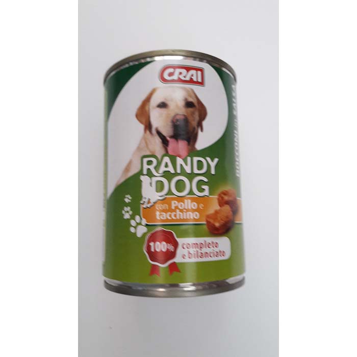 Randy Dog Bocconi Pollo/Tacchino Lattina g405