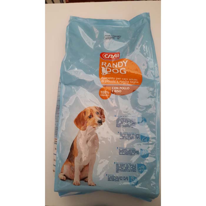 Crocchette Randy Dog Pollo/Riso Kg1,5