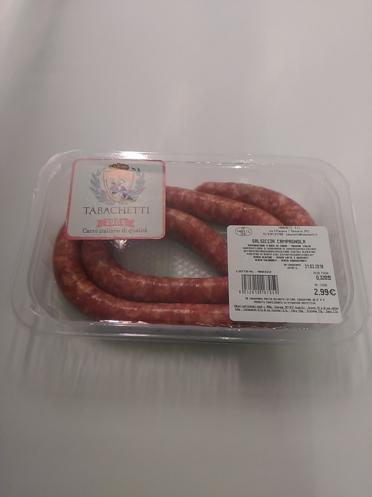 Salsiccia di Maiale Tabacchetti 360gr